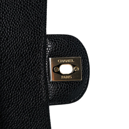 Chanel Caviar Quilted Medium Double Flap Black 8 of 12