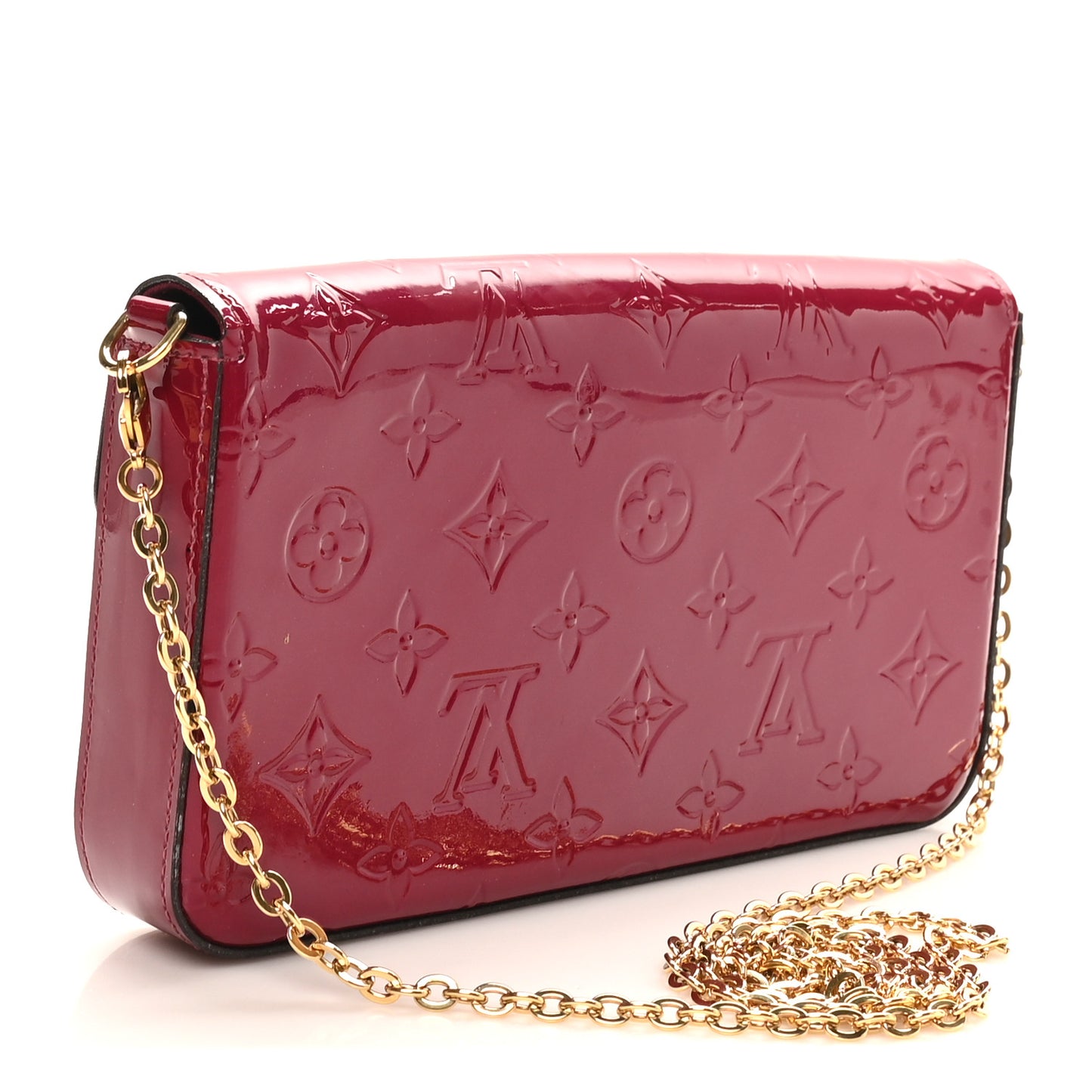 Vernis Felicie Chain Wallet Magenta