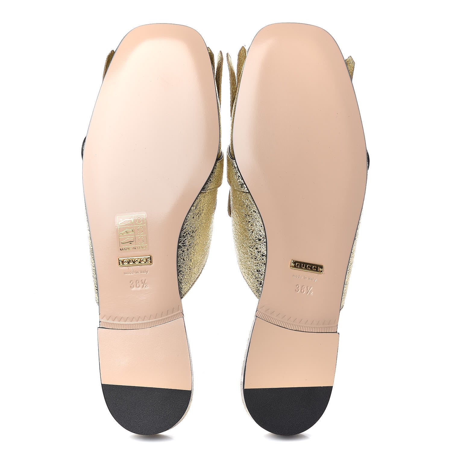 Gucci Galassia Womens GG Marmont Fringe Slippers 38.5 Platino 7 of 8