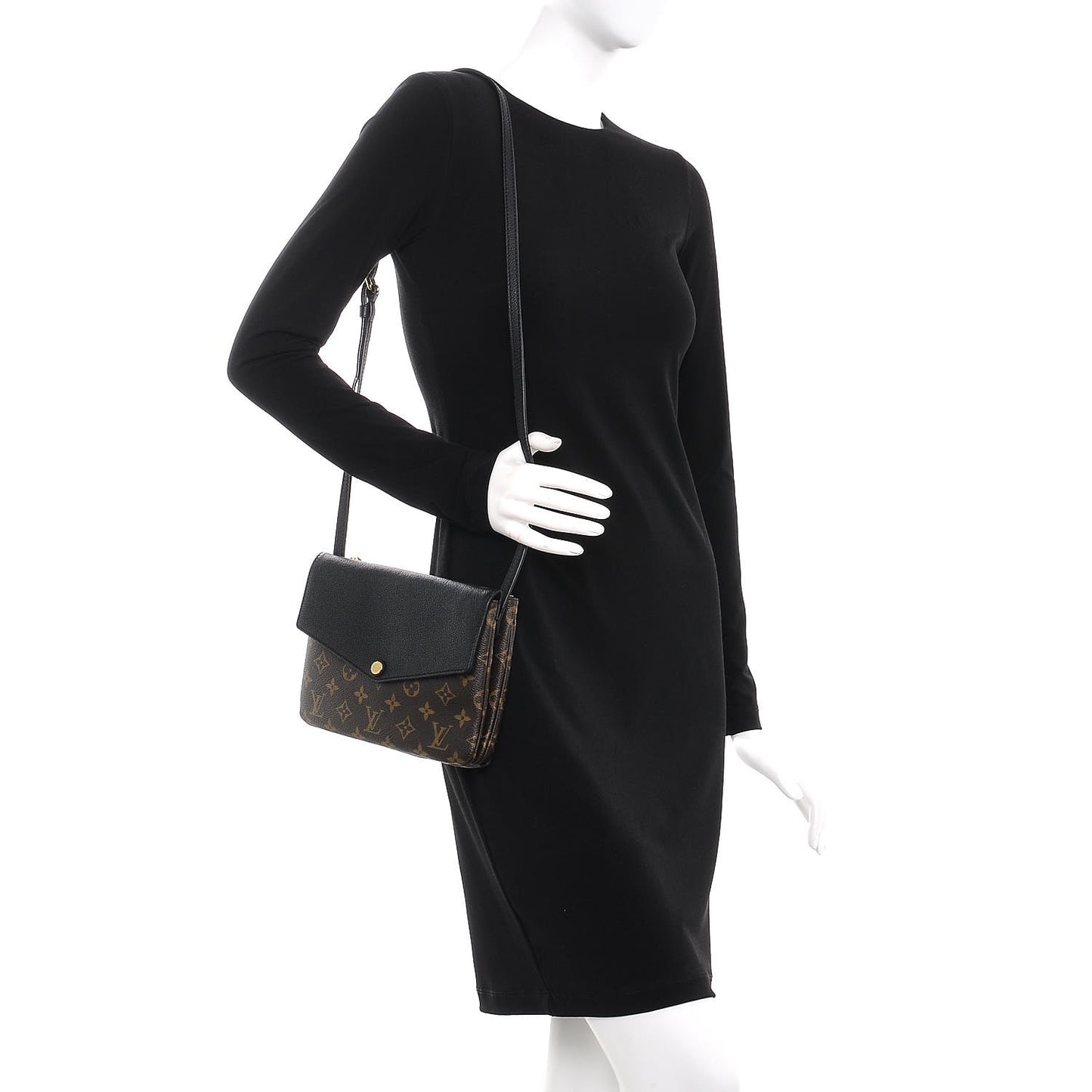 Monogram Twice Pochette Black