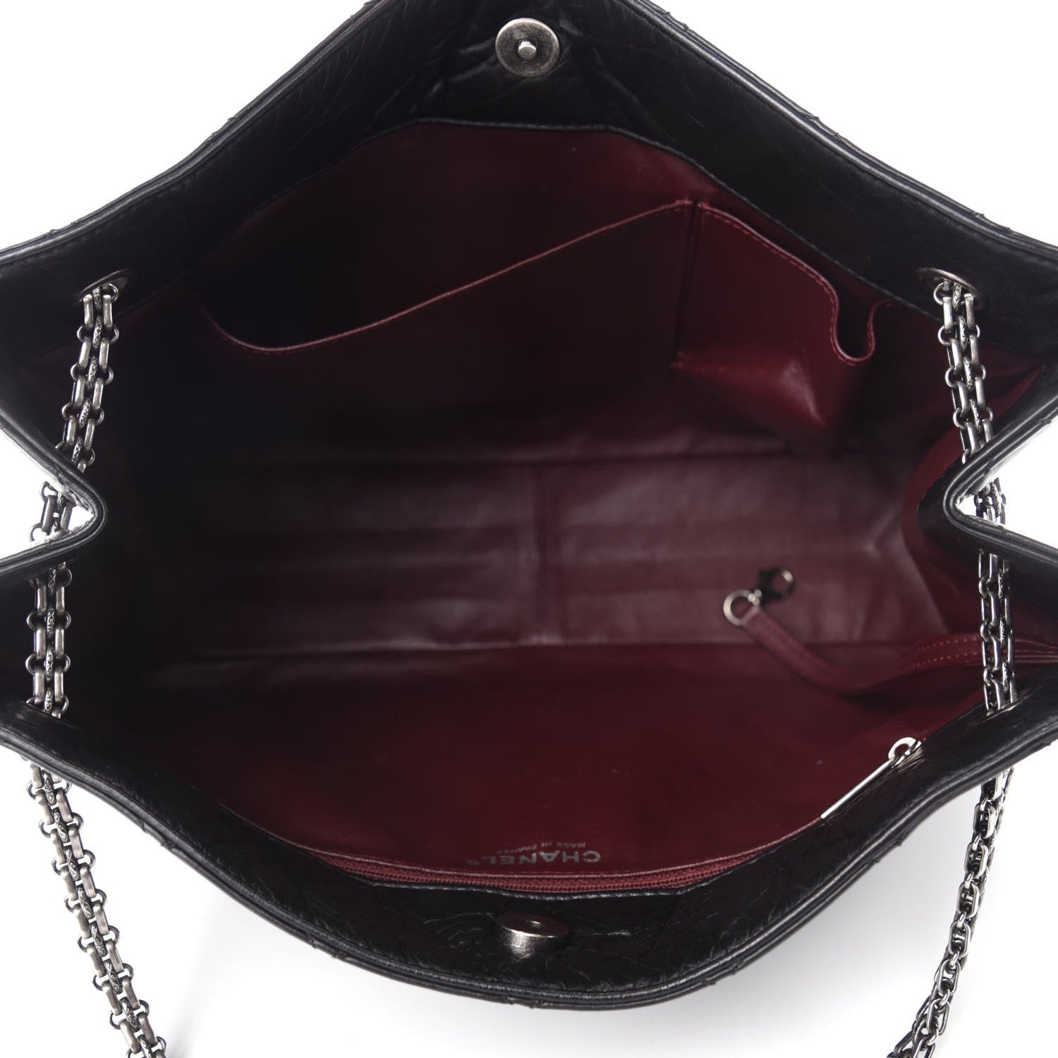Chanel Aged Calfskin Reissue 2.55 Tote Black 5 of 13