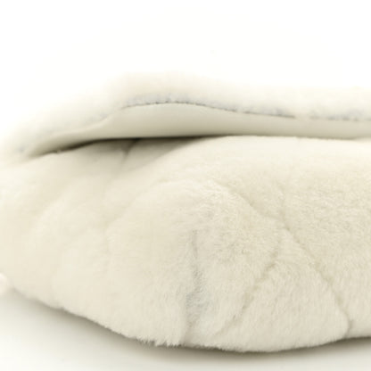 Chanel Shearling Lambskin Crystal Strass Flap White 9 of 10