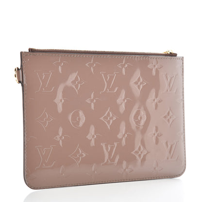 Louis Vuitton Vernis Long Beach Neverfull PM Pochette Taupe Glace 3 of 5