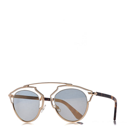 Christian Dior Mirrored So Real Sunglasses Gold 1 of 8