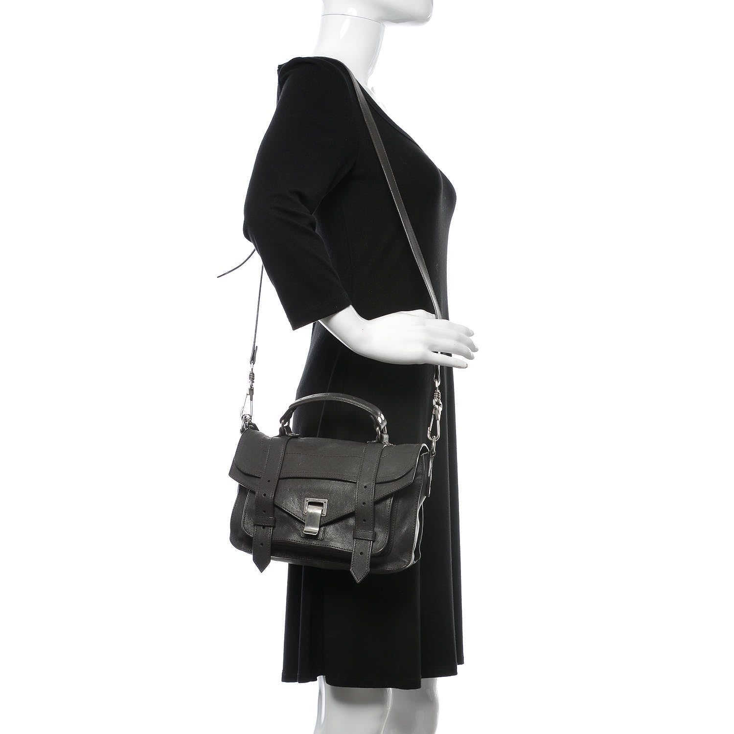 Proenza Schouler Lambskin Tiny PS1 Satchel Pepe 2 of 9
