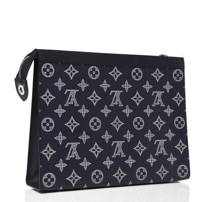 Louis Vuitton Savane Monogram Chapman Lion Pochette Voyage MM Ink 3 of 6