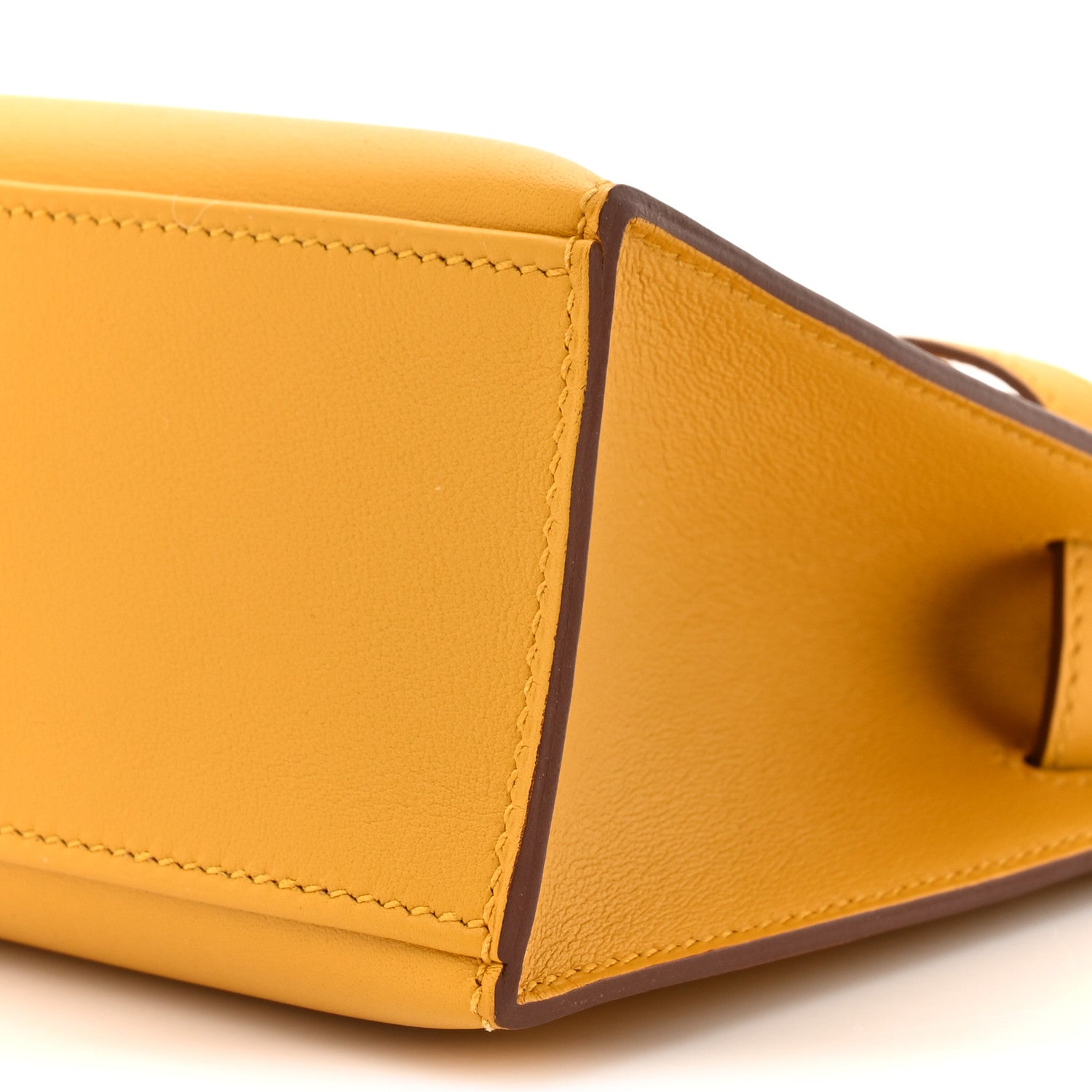 Hermes Swift Kelly Pochette Clutch Jaune Ambre 10 of 12