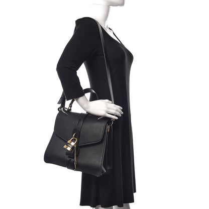 Chloe Grained Calfskin Medium Aby Day Shoulder Bag Black 2 of 11
