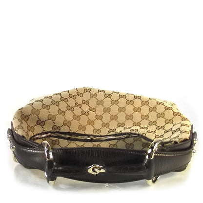 Gucci Monogram Medium Horsebit Chain Hobo 4 of 9
