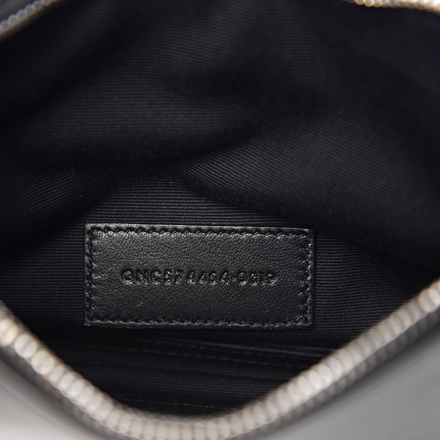 Saint Laurent Smooth Calfskin Monogram Zip Bill Pouch Black 6 of 7