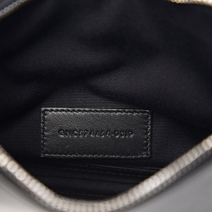 Saint Laurent Smooth Calfskin Monogram Zip Bill Pouch Black 6 of 7