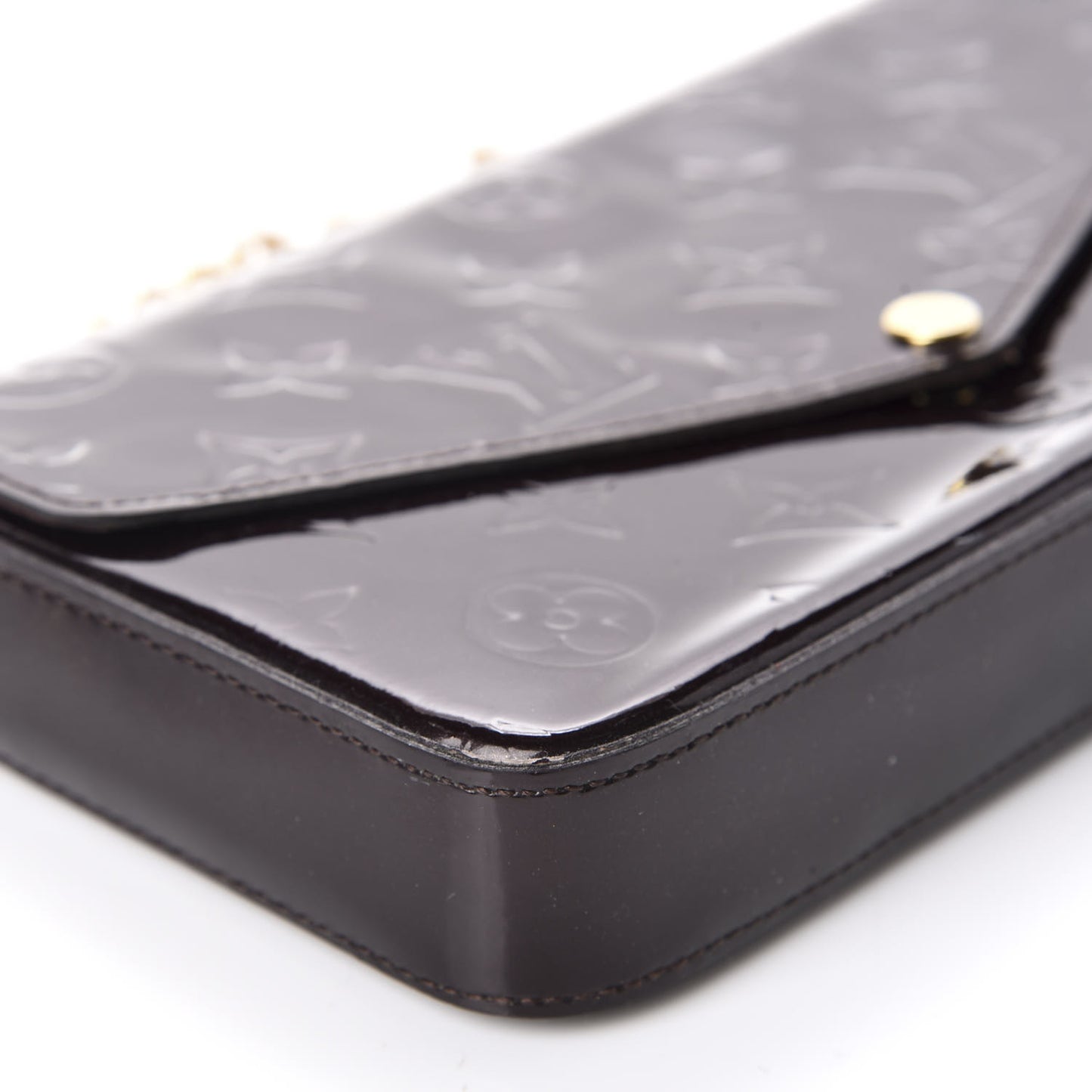 Vernis Pochette Felicie Chain Wallet Amarante