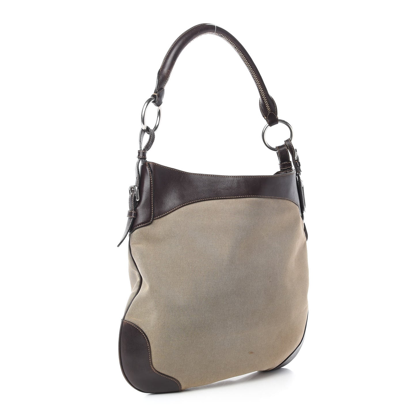Jacquard Logo Shoulder Bag Corda Bruciato
