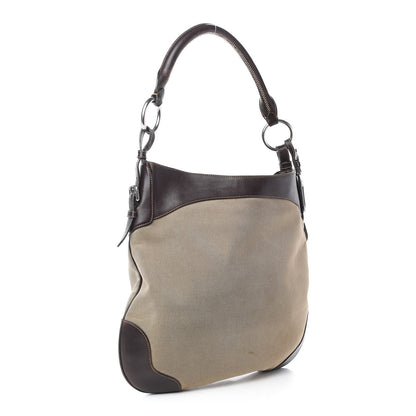 Prada Jacquard Logo Shoulder Bag Corda Bruciato 4 of 13