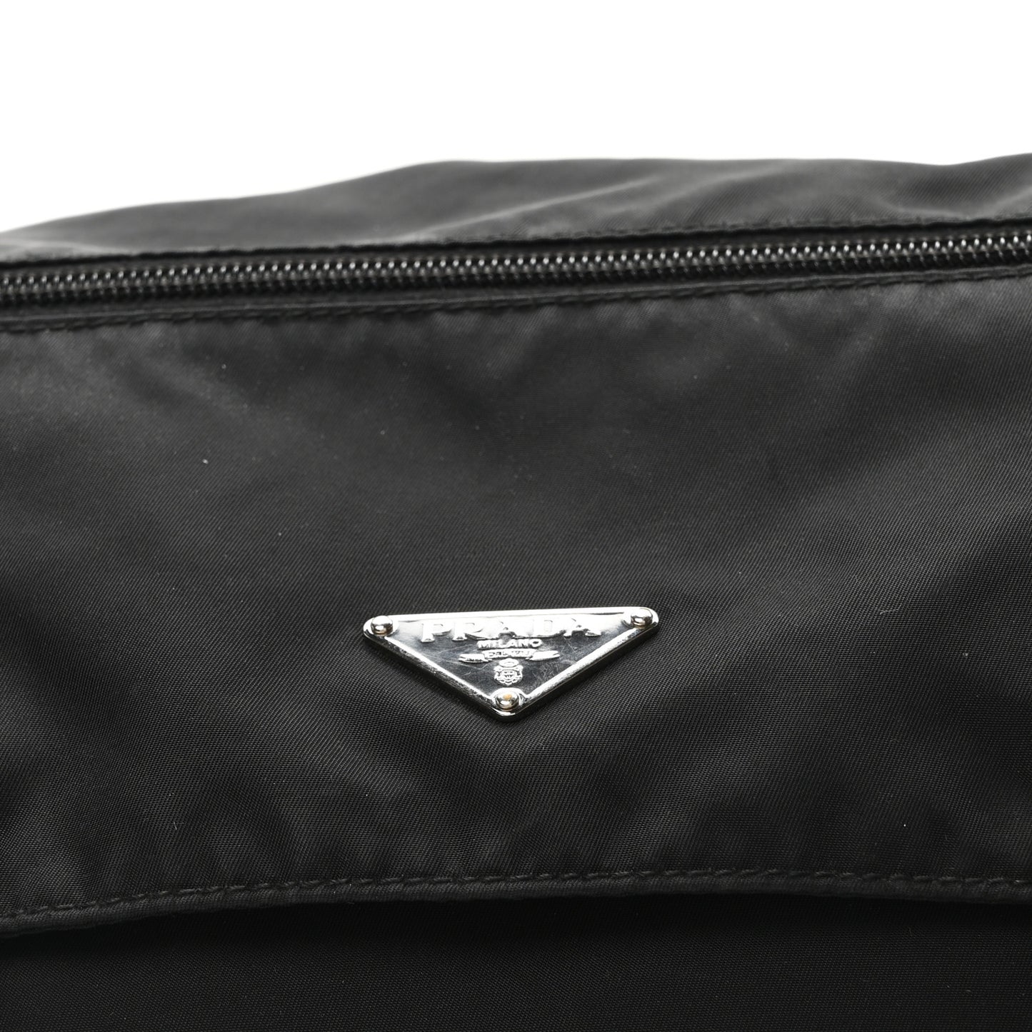 Nylon Vela Sport Messenger Bag Black