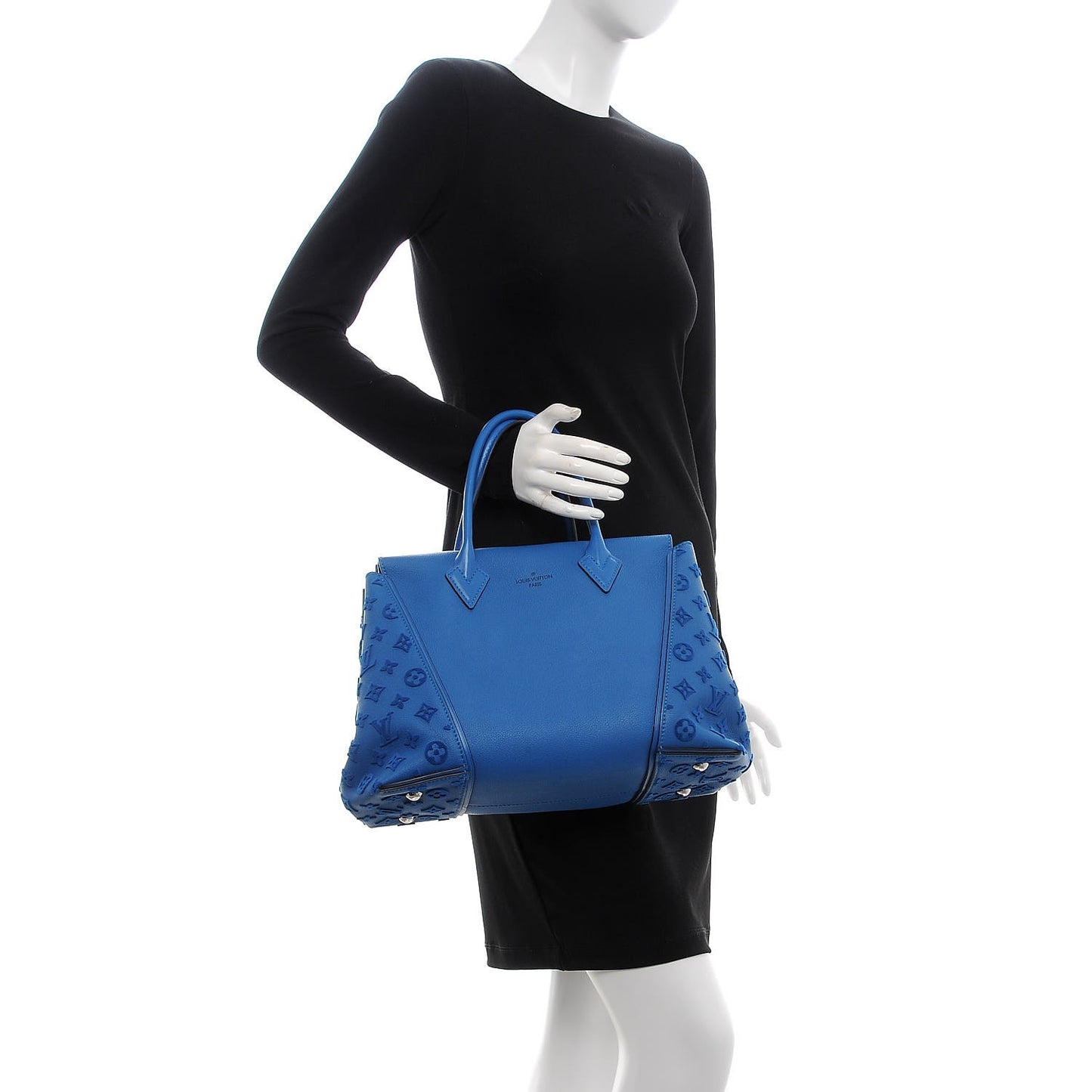 Veau Cachemire Tote W PM Blue Lagon
