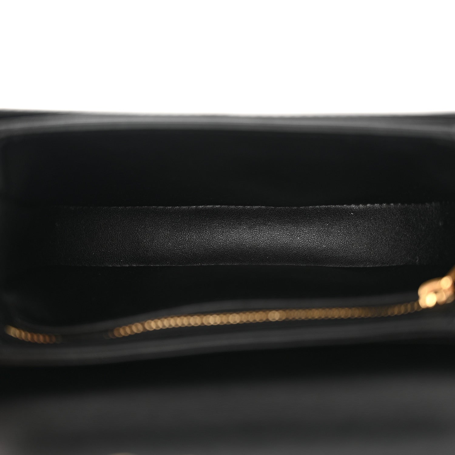 Celine Shiny Calfskin Besace Clea Chain Triomphe Black 5 of 10