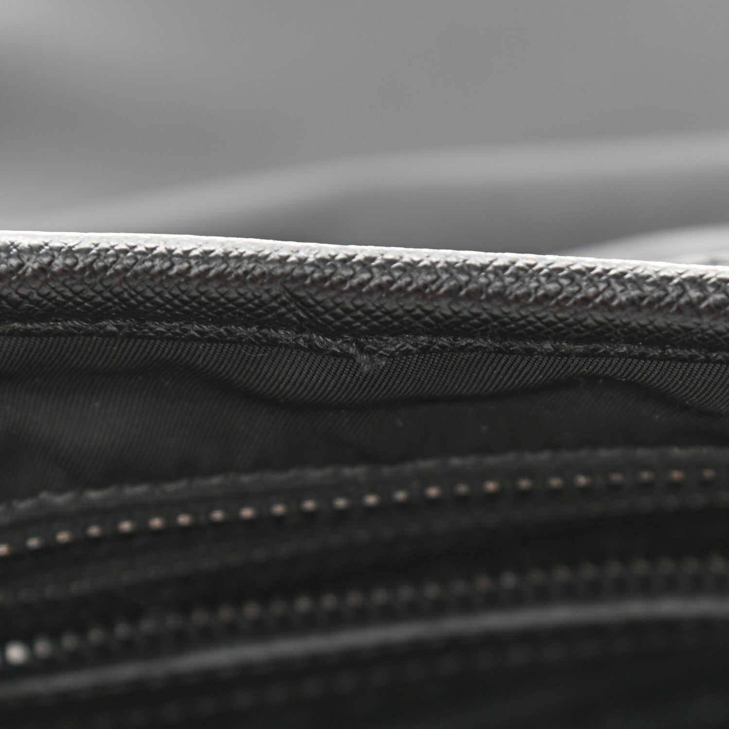 Prada Tessuto Nylon Saffiano Flat Messenger Bag Black 7 of 10