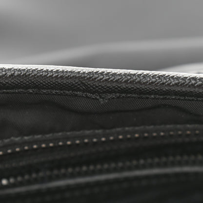 Prada Tessuto Nylon Saffiano Flat Messenger Bag Black 7 of 10