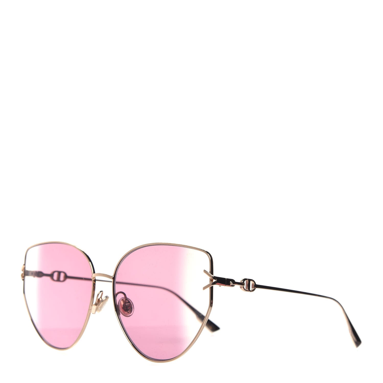 Christian Dior Metal Gipsy1 Sunglasses Pink Gold 1 of 8