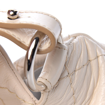 Chanel Glazed Calfskin XL On The Road Flap Ivory 9 of 14