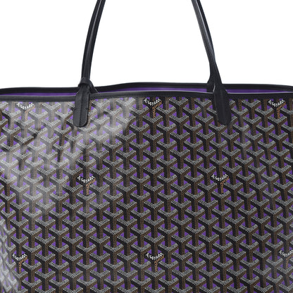 Goyard Goyardine Saint Louis Claire Voie GM Black Purple 8 of 11