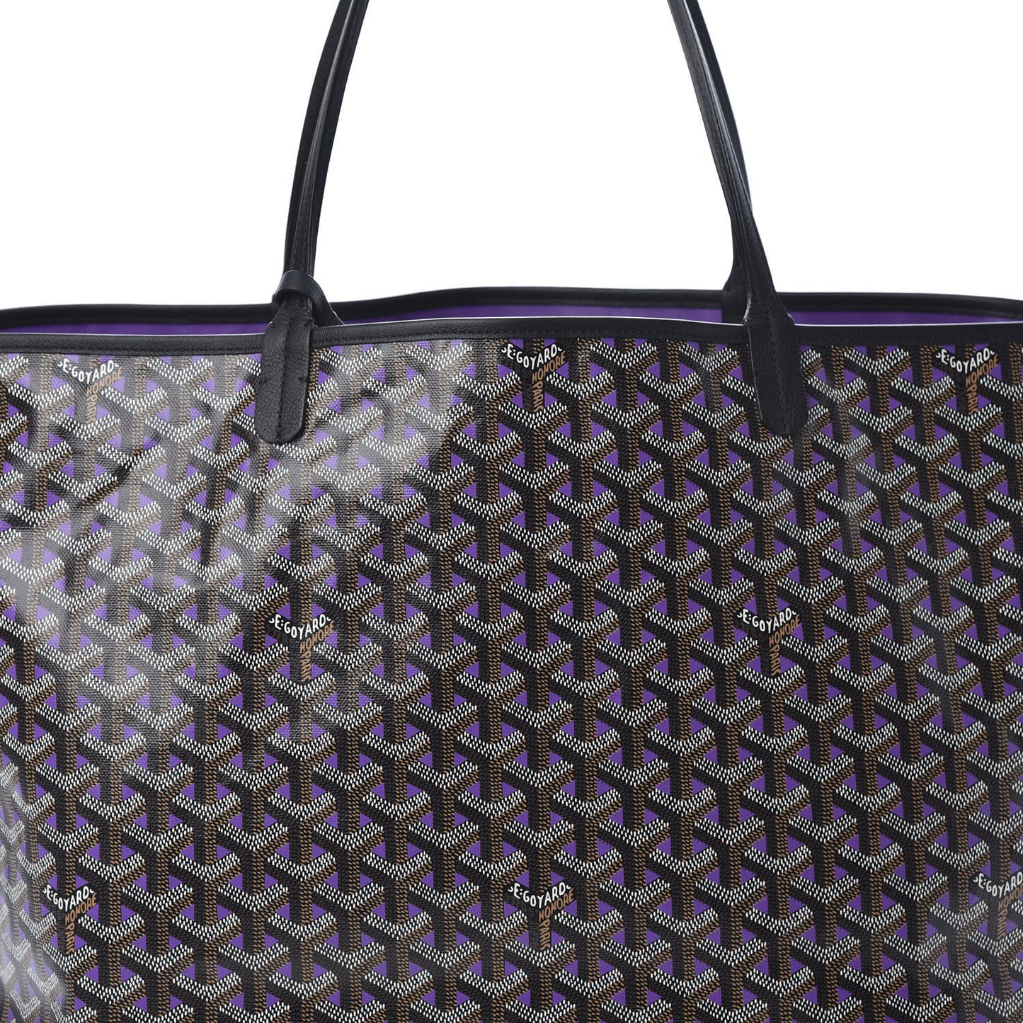 Goyardine Saint Louis Claire Voie GM Black Purple