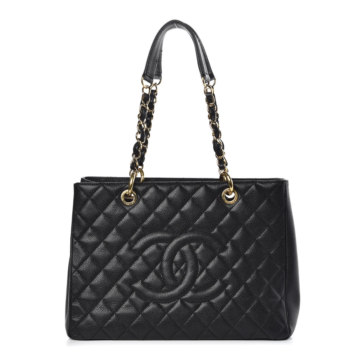 Chanel Caviar Quilted Grand Shopping Tote GST Black 1 of 15