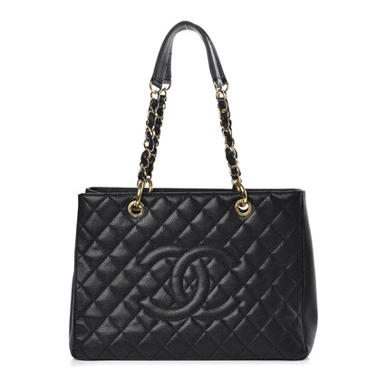 Chanel Caviar Quilted Grand Shopping Tote GST Black 1 of 15
