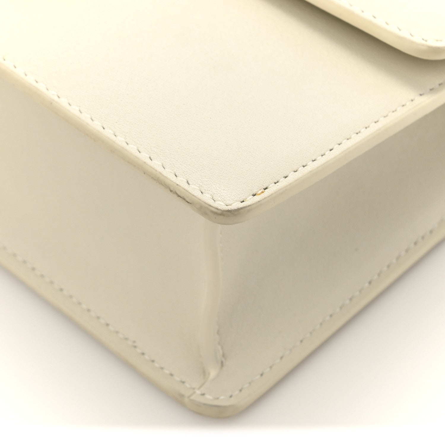 Christian Dior Calfskin 30 Montaigne East West Chain Flap Bag Off White 12 of 14