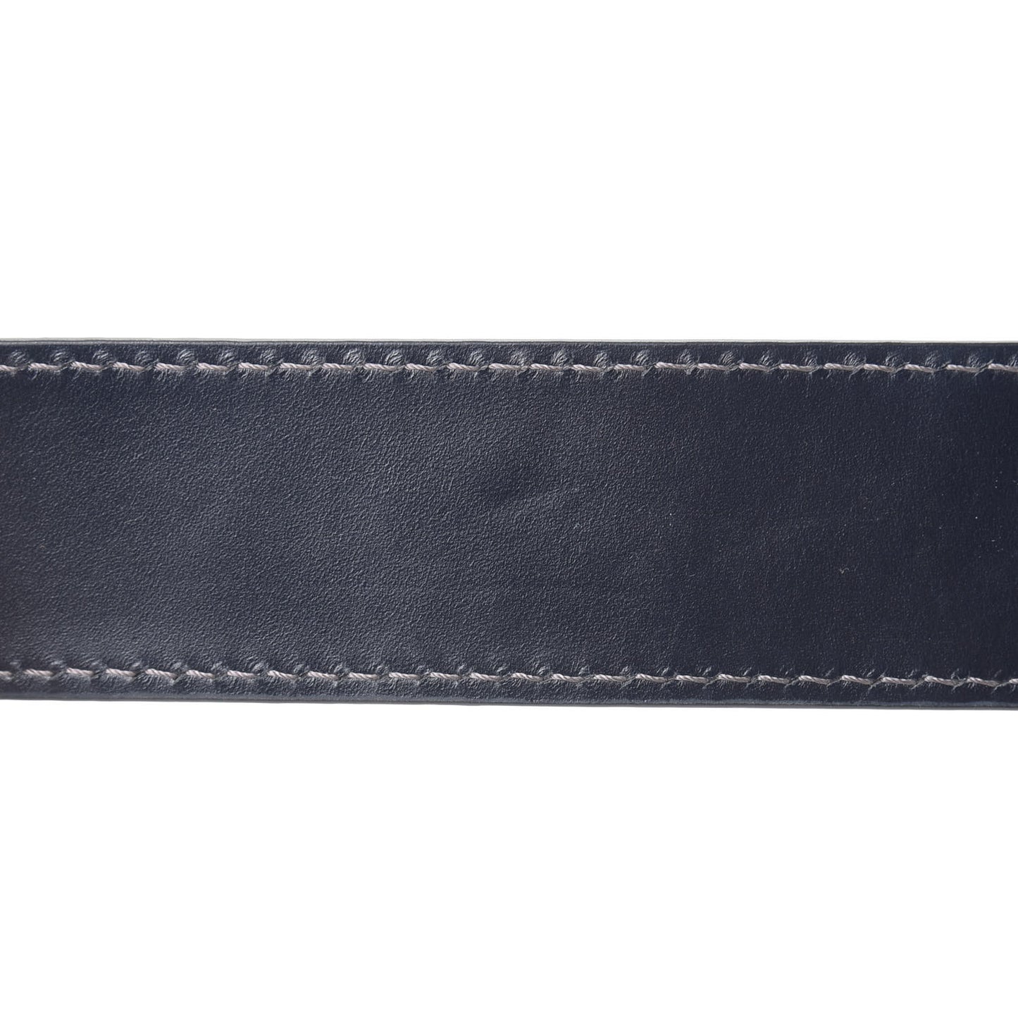 Calfskin D Fence Saddle Bag Adjustable Shoulder Strap Navy