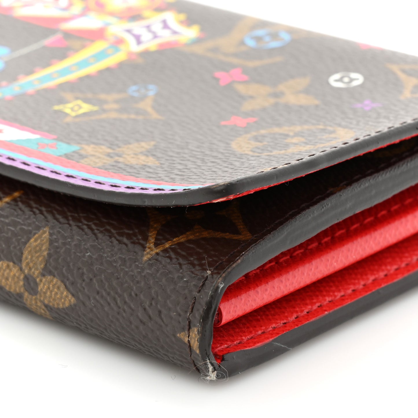 Monogram 2020 Christmas Animation Sarah Wallet Coquelicot
