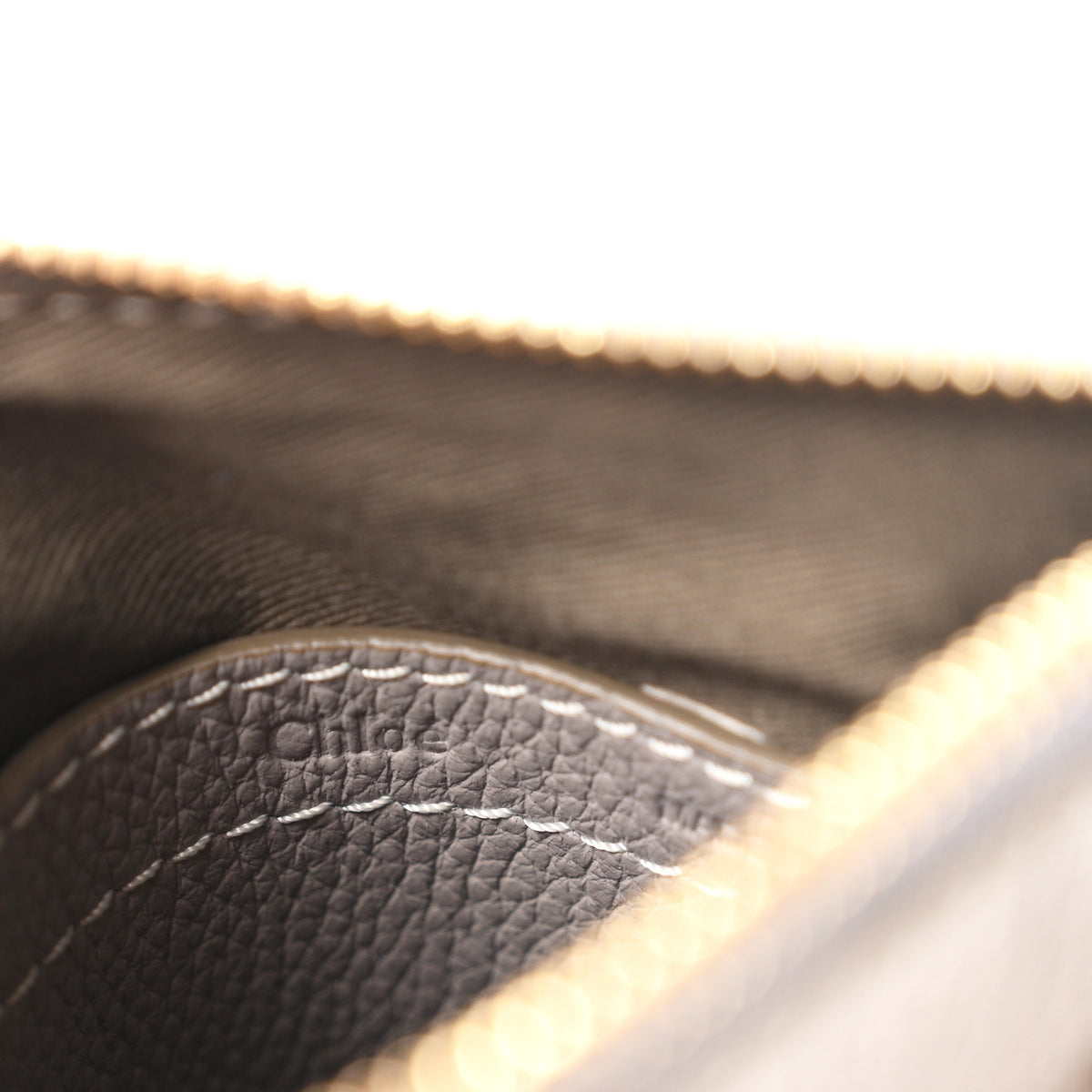 Chloe Calfskin Mini Marcie Satchel Cashmere Grey 6 of 11