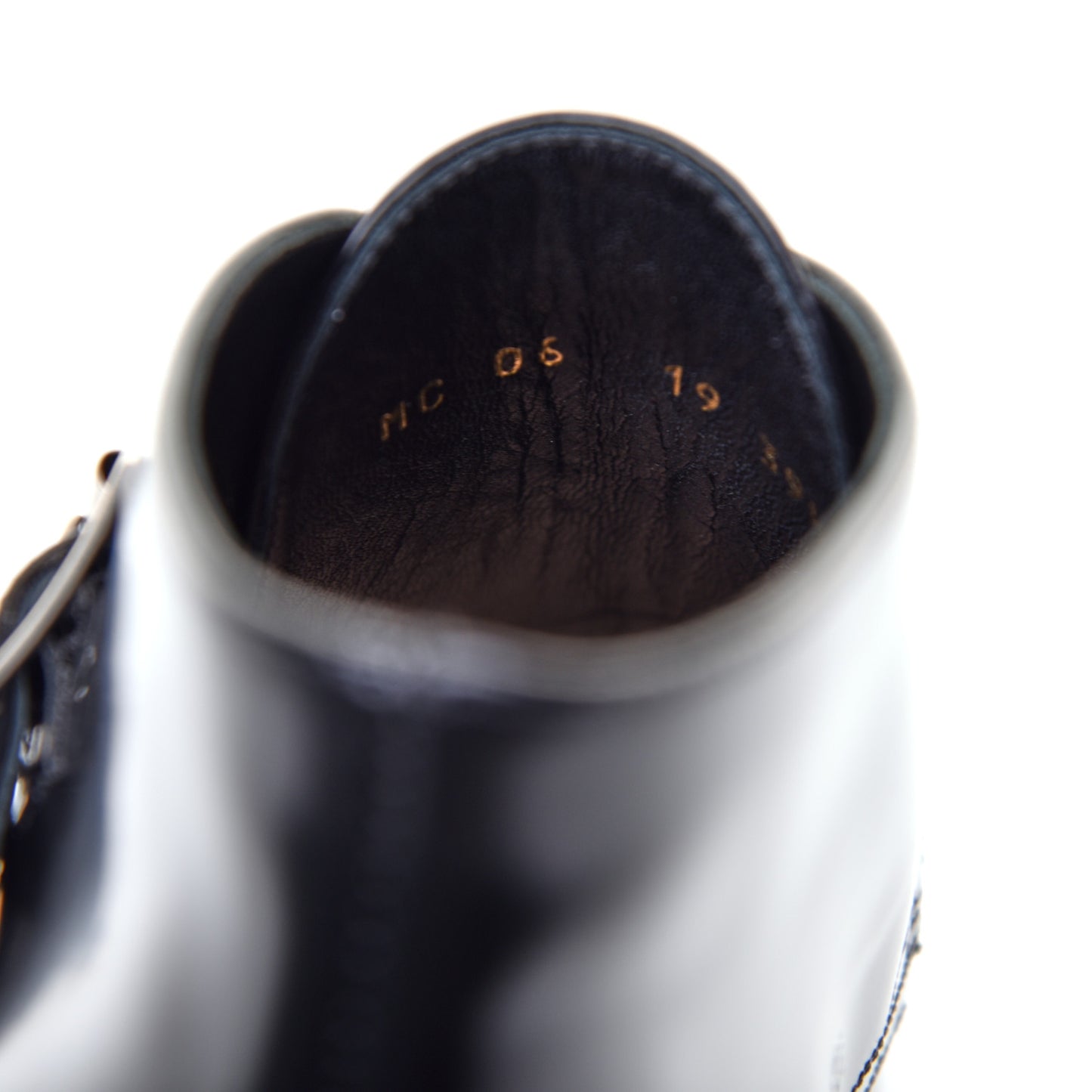 Calfskin Ankle Boots 39.5 Black