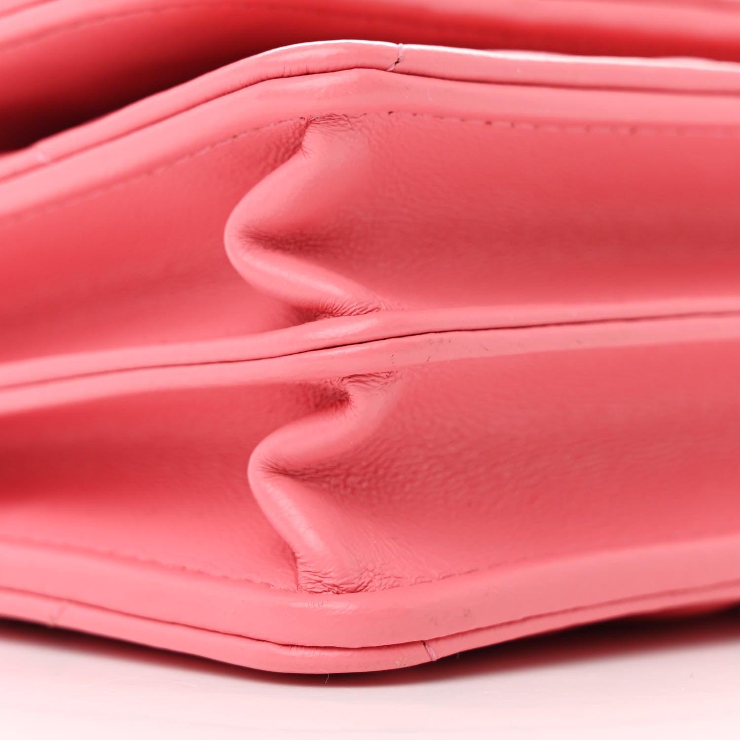 Chanel Lambskin Enamel Quilted Pending CC Clutch With Chain Pink 10 of 13