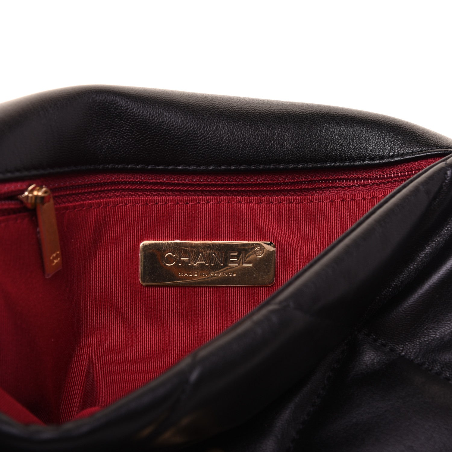 Chanel Goatskin Quilted Medium 19 Flap Black 8 of 16