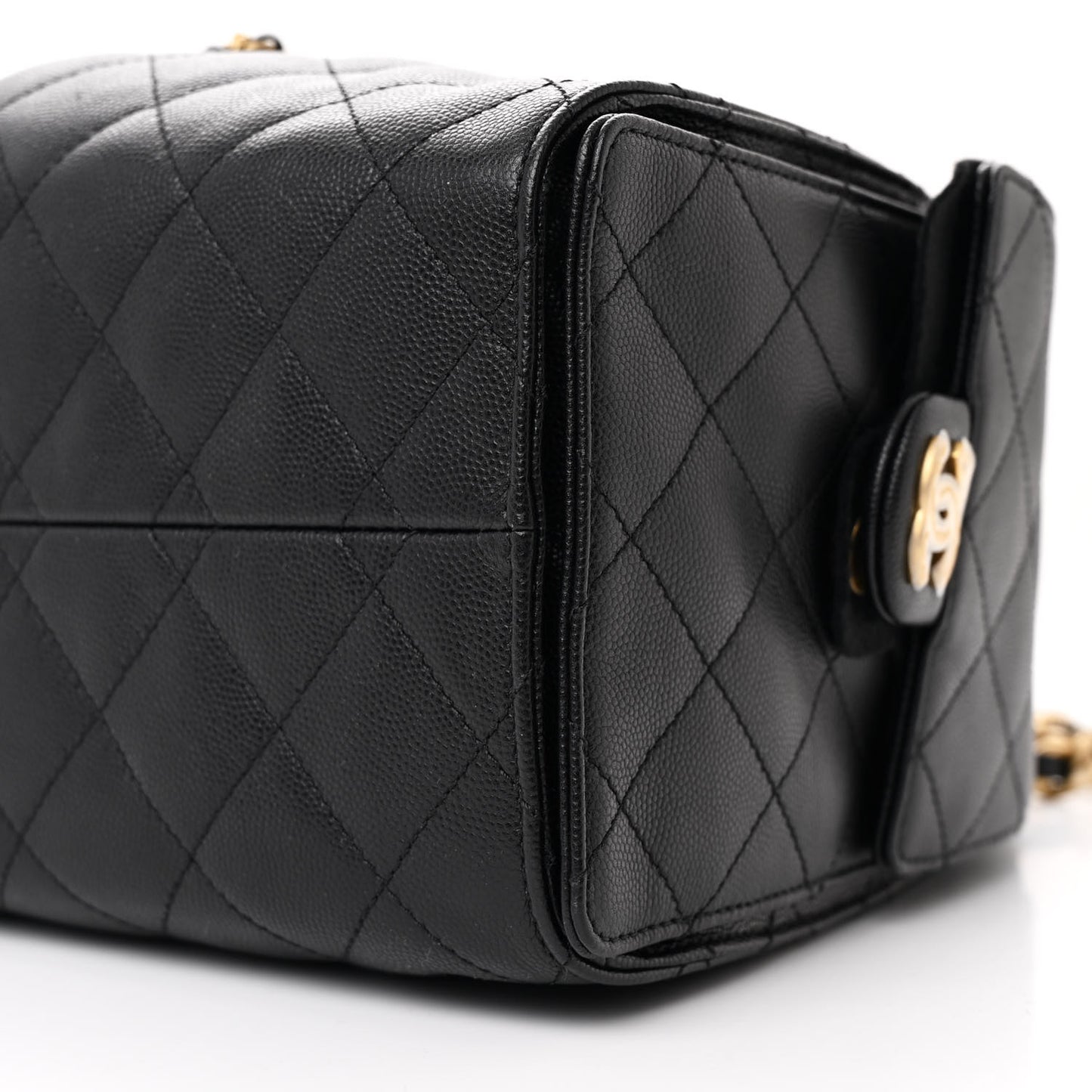 Caviar Quilted Small Chanel 25 Handbag Black