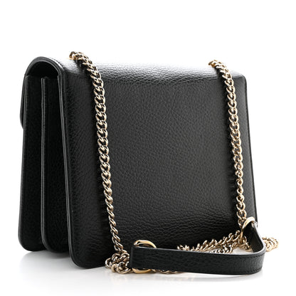 Gucci Dollar Calfskin Small Interlocking G Shoulder Bag Black 3 of 11
