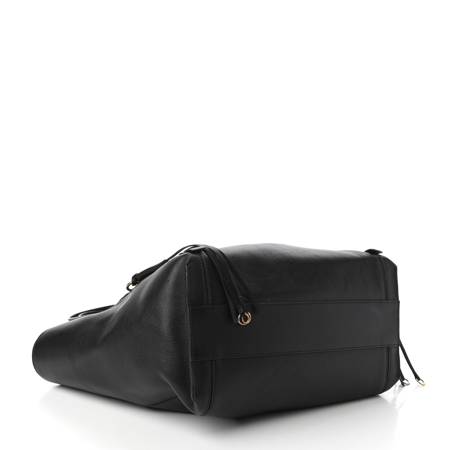 Chloe Smooth Calfskin Medium Milo Shopping Tote Black 4 of 11
