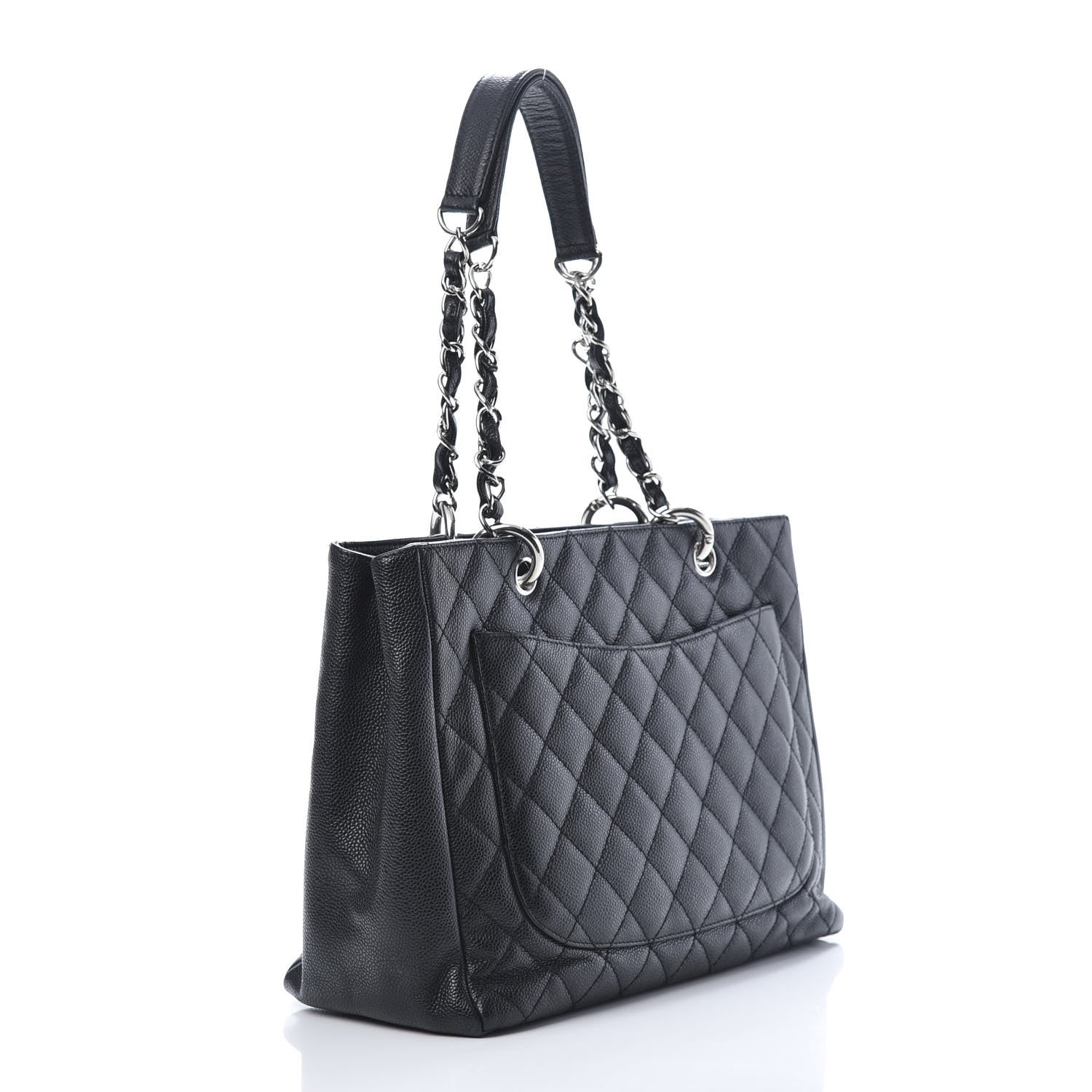 Chanel Caviar Quilted Grand Shopping Tote GST Black 3 of 14
