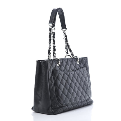Chanel Caviar Quilted Grand Shopping Tote GST Black 3 of 14