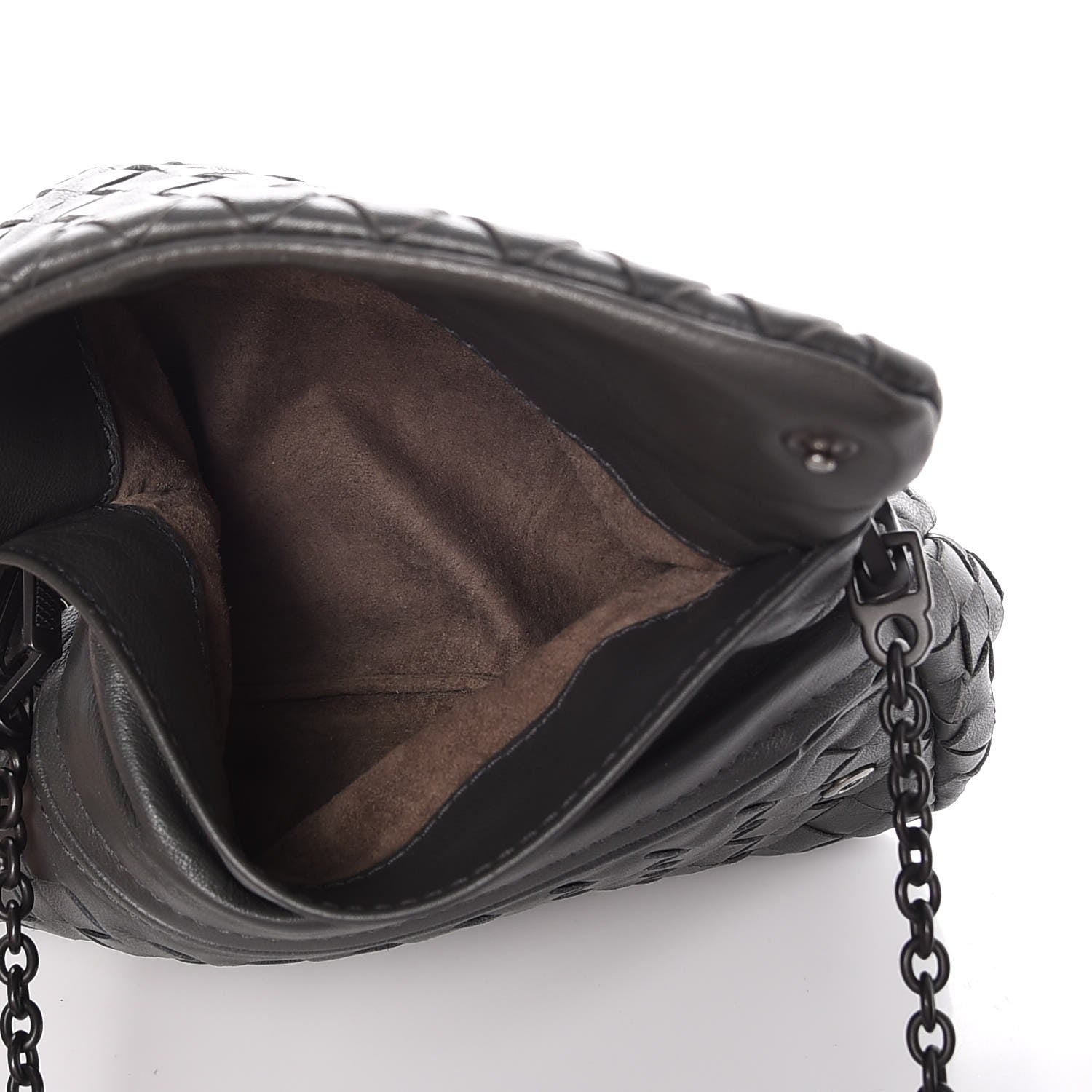 Bottega Veneta Nappa Intrecciato Mini Messenger Bag Light Grey 6 of 11