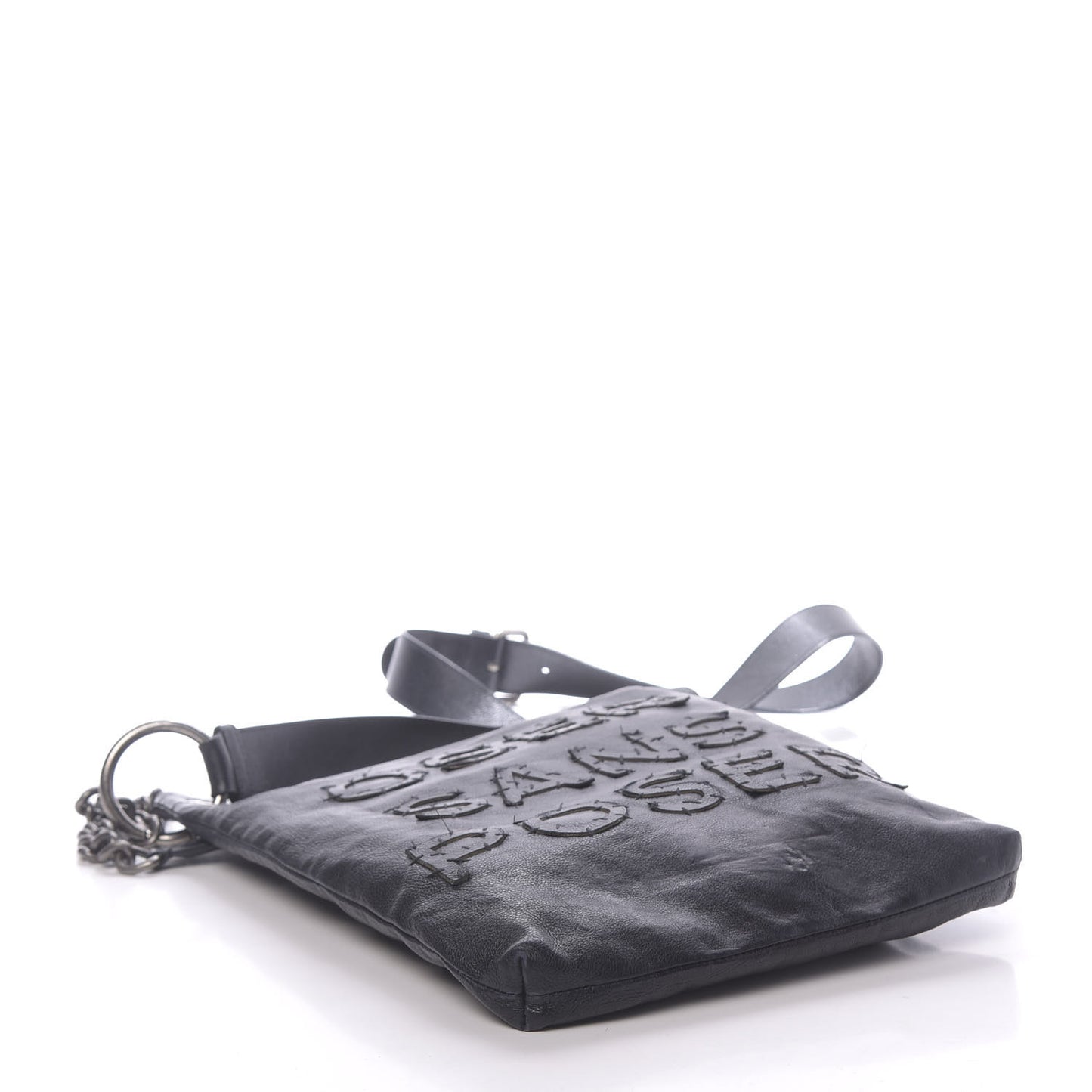 Calfskin Oser Sans Poser Messenger Dark Navy