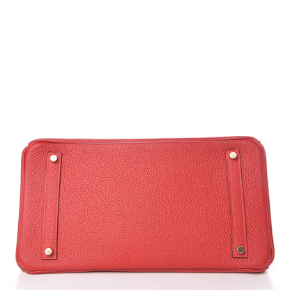 Hermes Togo Birkin 35 Rouge Casaque 6 of 33