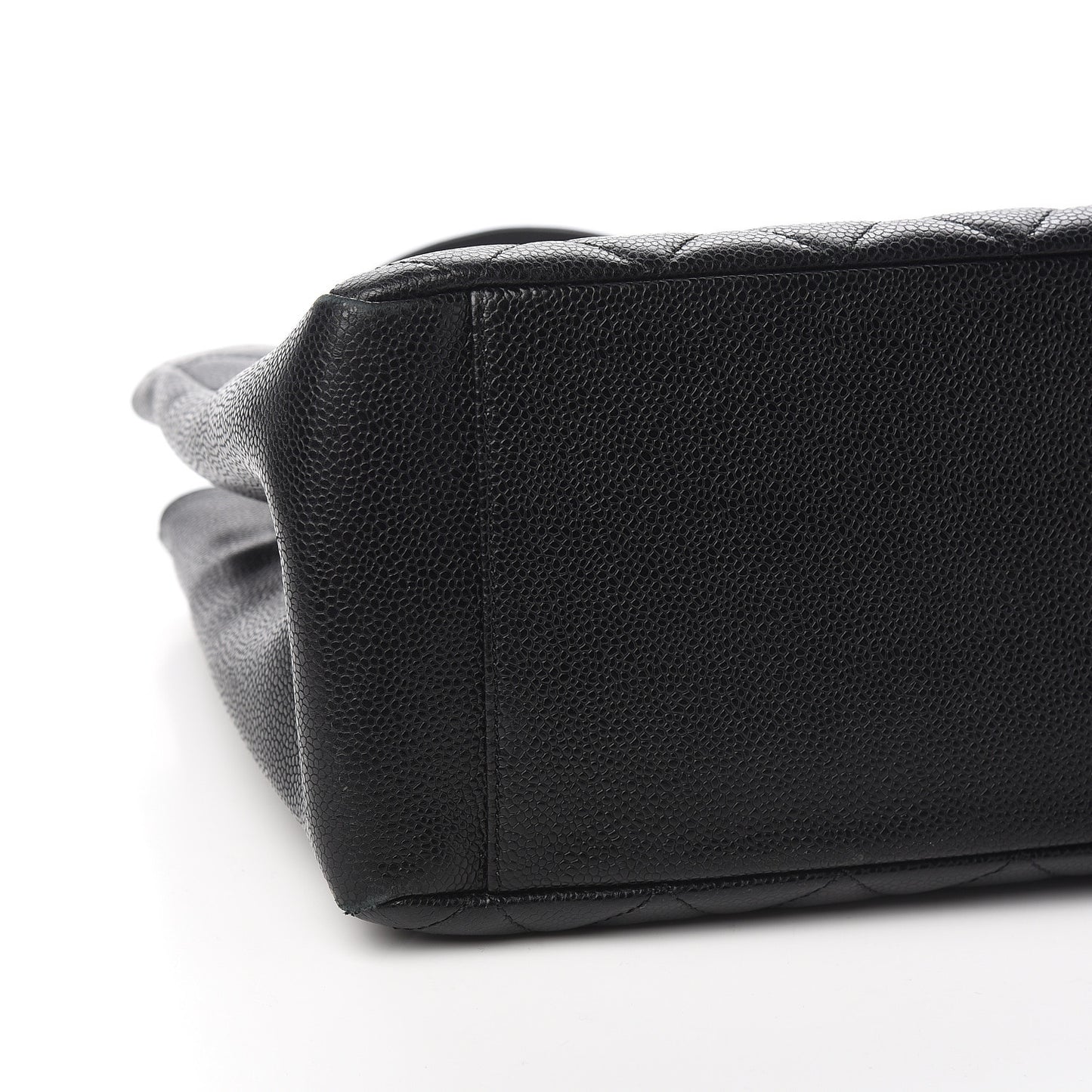 Caviar Quilted Grand Shopping Tote GST Black