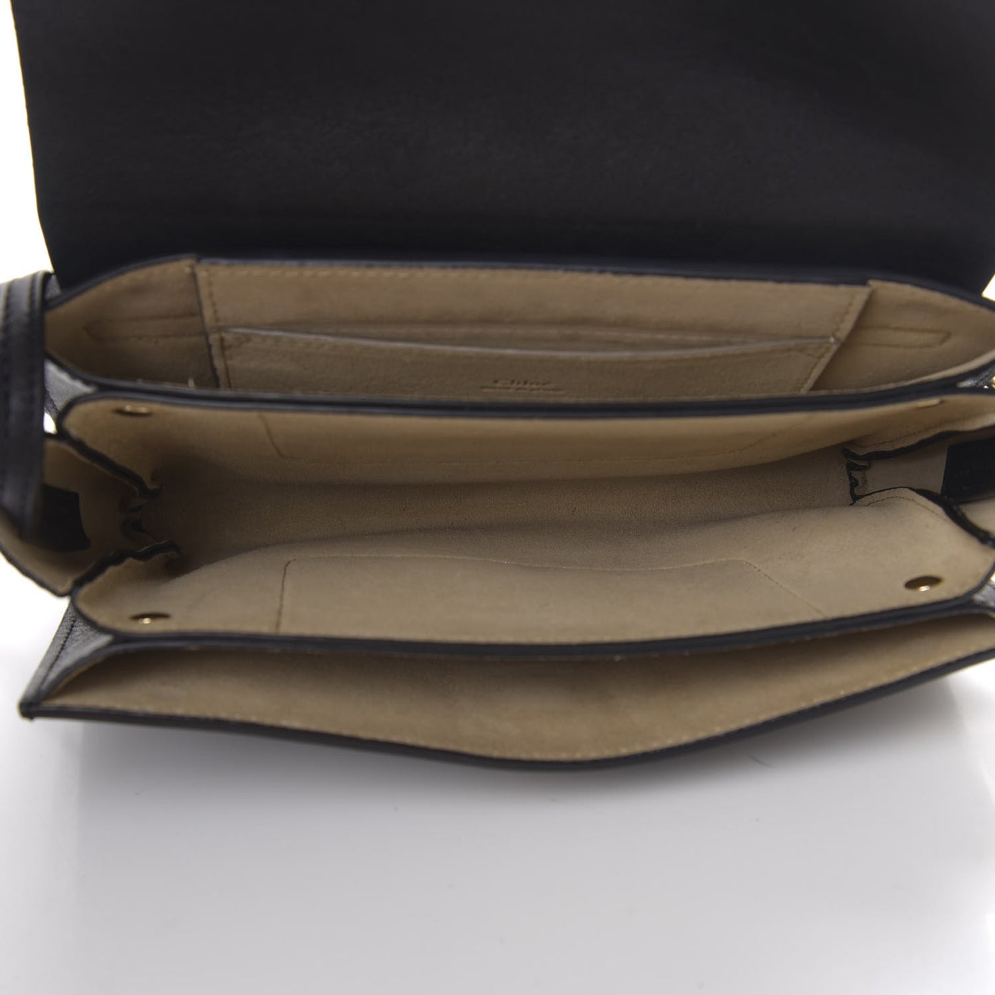Suede Calfskin Small Faye Shoulder Bag Black