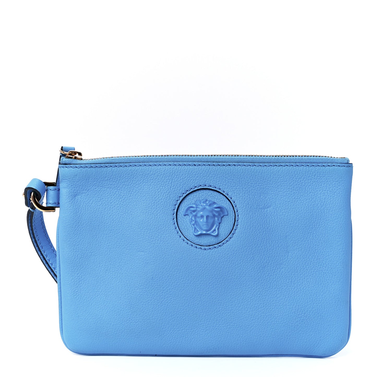 Grained Calfskin La Medusa Pouch Blue