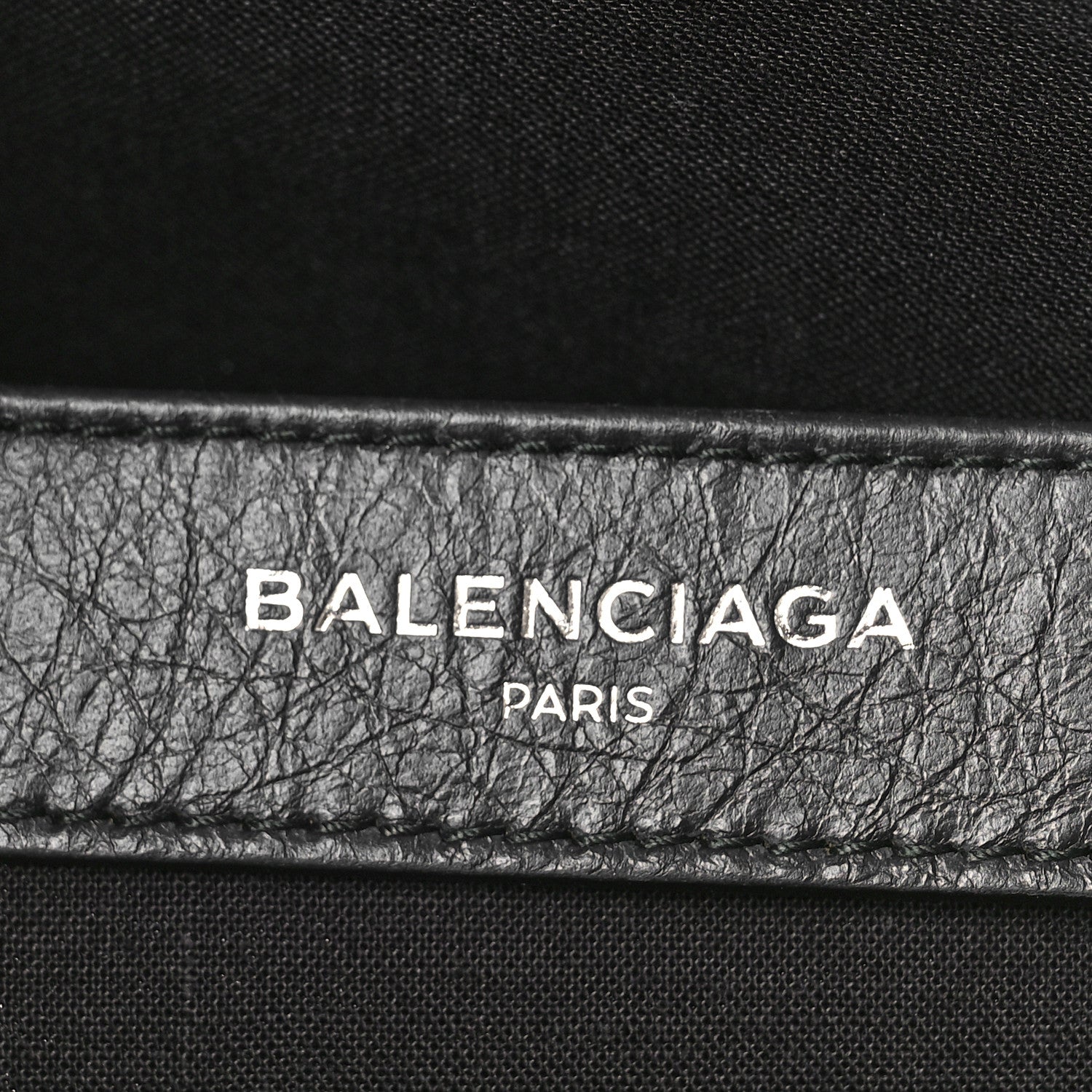 Balenciaga Calfskin Allover Logo Pouch Black 6 of 8
