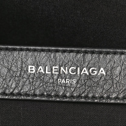 Balenciaga Calfskin Allover Logo Pouch Black 6 of 8