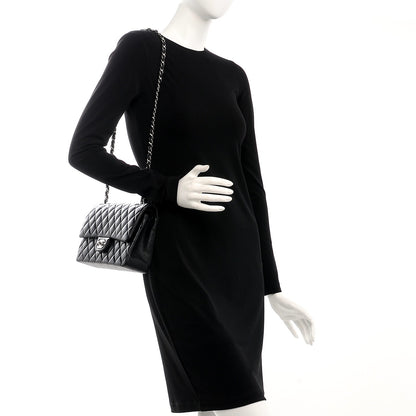 Chanel Lambskin Quilted Medium Double Flap Black 2 of 8